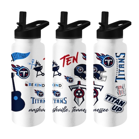 Logo Brands Tennessee Titans 34oz Native Quencher Bottle 631-S34QB-63
